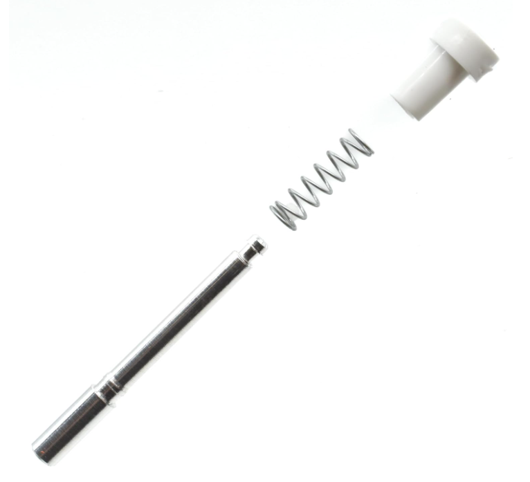 Window Screen Plunger Latches Windows Screen Replacement Plunger Pin Set 5/32 x 1-1/2 Inch for 3/4" Screen Frame Window Spring Replacement Parts, 25 Pack- White Color