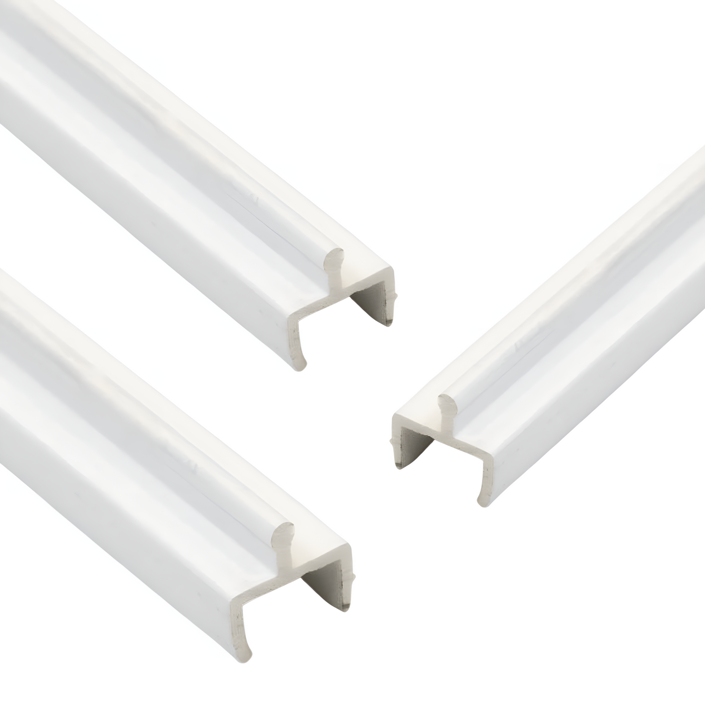 KC Hardware Vinyl Sliding Screen Door Track, Sliding Door Bottom Track Replacement, Patio Screen Door Repair Guide- White Vinyl