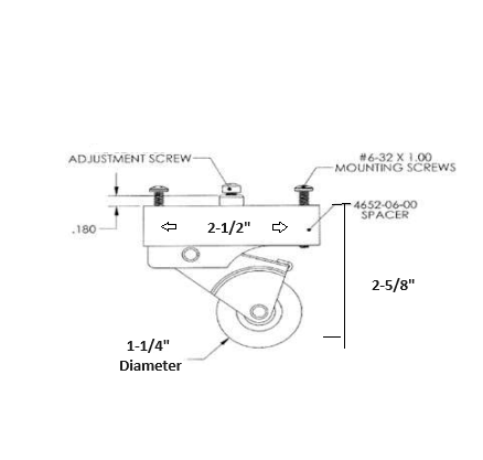 KC Hardware Heavy-Duty Stainless Steel Sliding Screen Door Rollers with 1 in. Steel Ball Diameter & 1-1/4 in Including Screws and Adjusting Sleeve Single