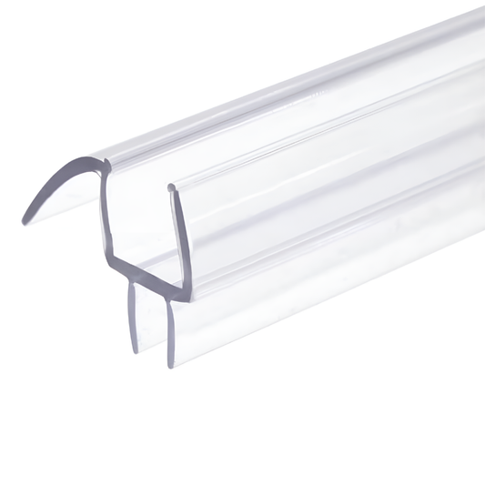 KC Hardware Frameless Shower Door Bottom Seal Strip with Drip Rail - Shower Door Seal Sweep for 1/2 Inch(10 -12mm) Thick Glass- Acts as a Leak Guard to Prevent Water Leaks- 39 Inch- Ultra Clear