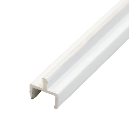 KC Hardware Vinyl Sliding Screen Door Track, Sliding Door Bottom Track Replacement, Patio Screen Door Repair Guide- White Vinyl