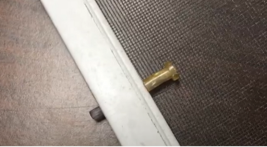 Window Screen Plunger Latches Windows Screen Replacement Plunger Pin Set 5/32 x 1-1/2 Inch for 3/4" Screen Frame Window Spring Replacement Parts, 25 Pack- White Color