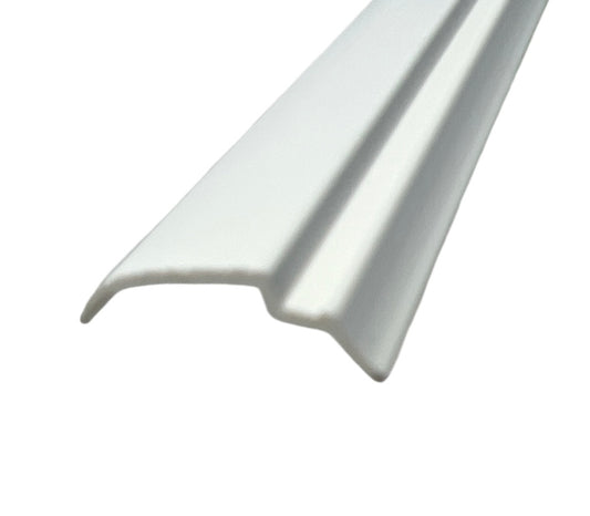 KC Hardware White Long Snap in Vinyl Glazing Bead | Durable Weather-Resistant Window Frame Seal | Easy Install | Residential & Commercial Use