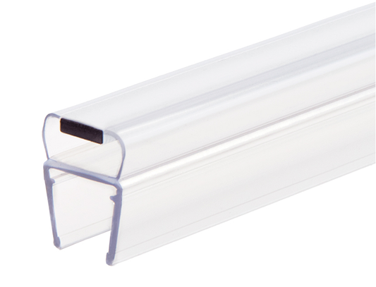 KC Hardware Set of 2 Magnetic Shower Door Seal for 3/8" Glass Shower Doors - 135 Deg Door Swing - 95" Length